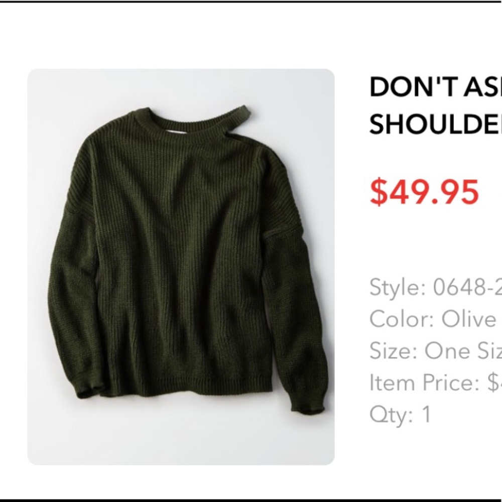 American Eagle Off shoulder Sweater